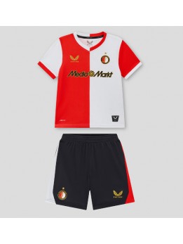 Feyenoord Replika Hemmakläder Barn 2025-26 Kortärmad (+ byxor)
